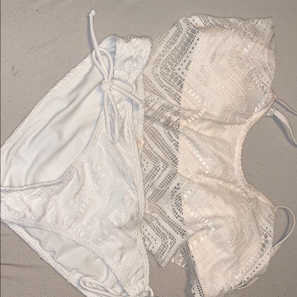 White lace swimsuit
